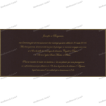 CZC-Artistic Tri-Fold Wedding Invite 9007