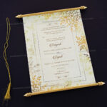Leafy Scroll Invitation SC-6023