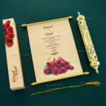 Royal Scroll Invitation with Rose SC-6025