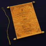 Wedding scroll invitations with insert SC-6043G