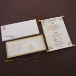 Boxed Scroll Wedding Card SC-6043W