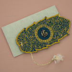 HC-Green Leaf Shape Invitation Card 18560