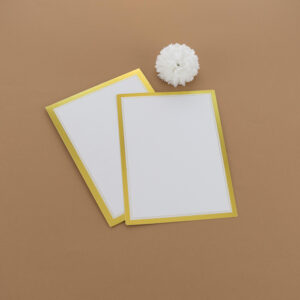 Simple White Invitation Card 23095