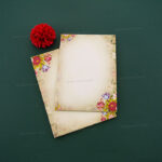 II-Floral Single Invitation 23504