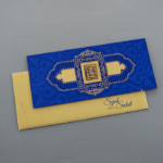 DWC-Exquisite Blue Wedding Card 7503