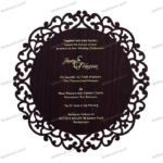 BSI-Round Laser-Cut Invitation Card 9725