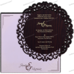 II-Round Laser-Cut Invitation Card 9725