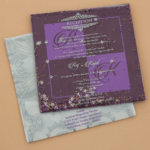 TCI-Fabulous Personalized Invitation Card BR Violet