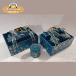 DFB-MHM-Enchanting Blue MDF Dry Fruit Box Set 110