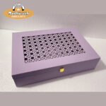 DFB-MHM-Elegant Purple MDF Wooden Gift Box 121