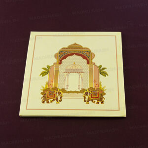 Royal Mandap Box Wedding Invite 24012