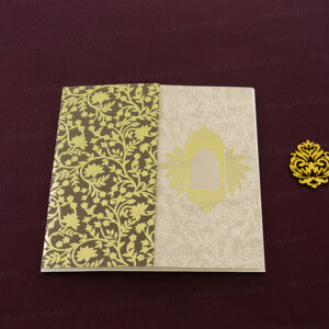 Decent Two-Door Wedding Invitation 24030