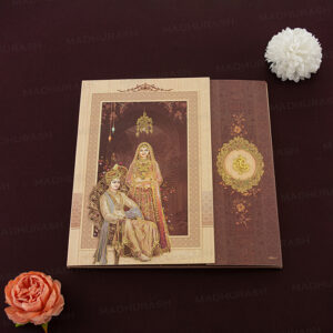 Charming Wedding Card With Foil Art 24039