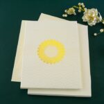 HBC-Gorgeous Embossed Padded Wedding Invite 24018