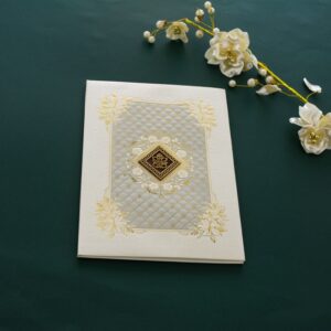 Graceful Hardbound Wedding Card 24022