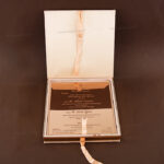 LWC-Luxurious Glass Box Wedding Card 8002