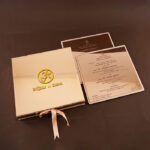 LWC-Luxurious Glass Box Wedding Card 8002