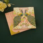 FMC-Royal Peacock Two Door Wedding Card 2264