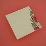 FMC-Elegant Floral Hardbound Wedding Invite 2202