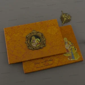 FMC-Beautiful Radha Krishna Wedding Invite 2218