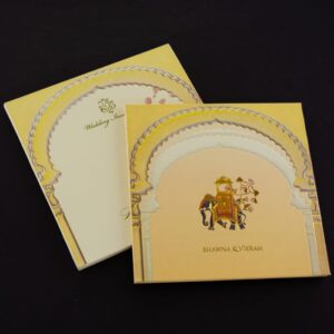 FMC-Luxurious Royal Wedding Card 2255