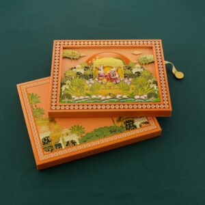 FMC-Radha Krishna Wedding Box Invite 3015