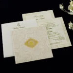 FMC-Opulent Paisley Design Wedding Card 6530