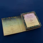 LWC-Luxurious Floral Wedding Box Invite 555