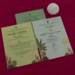 FMC-MMC-Graceful Hardbound Wedding Card 413