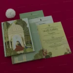 FMC-MMC-Graceful Hardbound Wedding Card 413