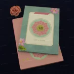 FMC-MMC-Elegant Floral Wedding Card 419