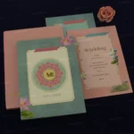 FMC-MMC-Elegant Floral Wedding Card 419