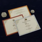 FMC-MMC-Exquisite Hardbound Wedding Card 451