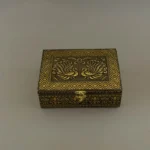 WG-MOH-Vintage Oxidized Peacock Jewellery Box 2094