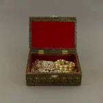 WG-MOH-Vintage Oxidized Peacock Jewellery Box 2094