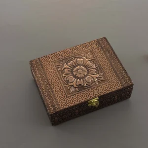 Regal Floral Oxidised Jewellery Box 2100