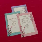 FMC-MMC-Exclusive Designer Wedding Invitation 428