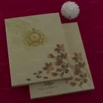 FMC-MMC-Opulent Floral Hardbound Wedding Card 431