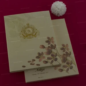 FMC-MMC-Opulent Floral Hardbound Wedding Card 431