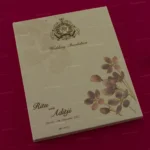 FMC-MMC-Opulent Floral Hardbound Wedding Card 431