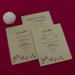 FMC-MMC-Opulent Floral Hardbound Wedding Card 431