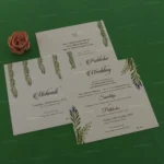 FMC-MMC-Majestic Floral Wedding Card 433