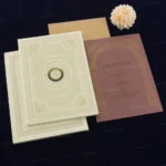 FMC-MMC-Exquisite Padded Wedding Card 445