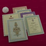 FMC-MMC-Dazzling Floral Padded Wedding Invite 446