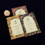 FMC-MMC-Luxury Lotus Padded Wedding Invite 461