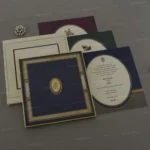 FMC-MMC-Exquisite Padded Wedding Invitation 466