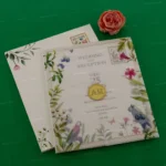 FMC-MMC-Beautiful Floral Vellum Wedding Invite 468