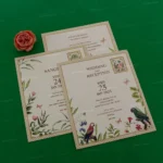 FMC-MMC-Beautiful Floral Vellum Wedding Invite 468