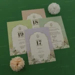 FMC-MMC-Charming Floral Vellum Wedding Invite 476