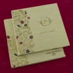 FMC-MMC-Vibrant Floral Padded Wedding Card 479